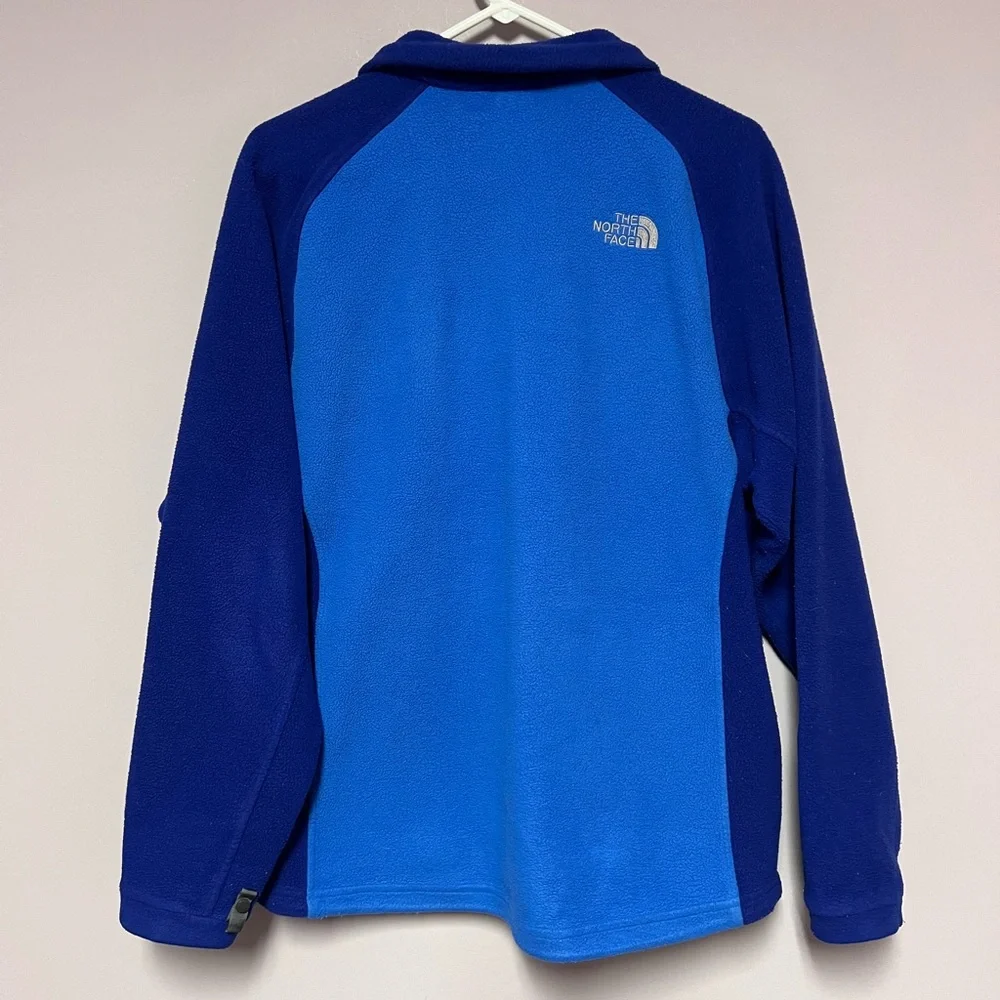 NORTH FACE 2 Tone BLUE Fleece JACKET Men